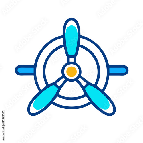 Aircraft Propeller Icon Design