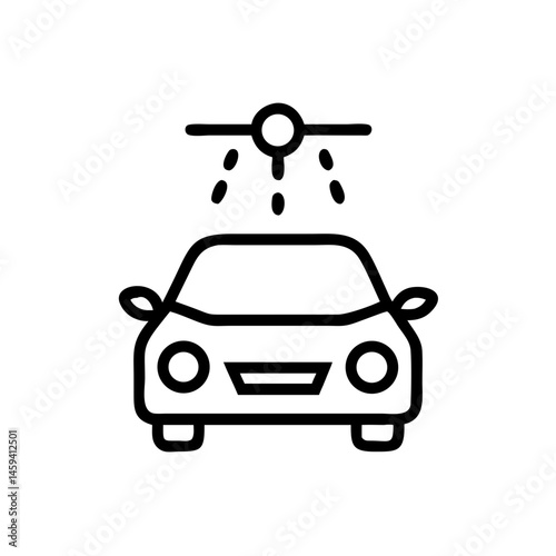 Automatic Car Wash Icon Design