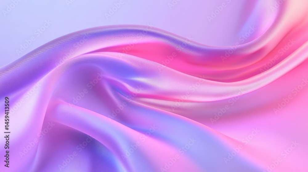 Obraz premium Pink and purple satin folds