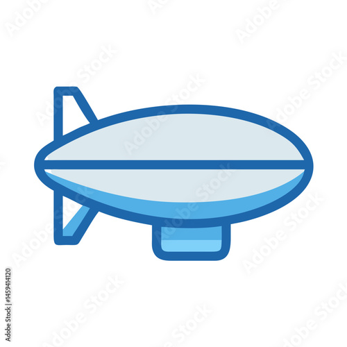 Blimp or Airship Icon Design