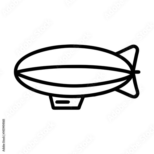 Blimp or Airship Icon Design