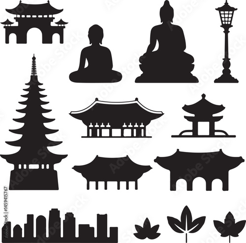 Seoul City Skyline Silhouette

Traditional Seoul Temple Vector

N Seoul Tower Minimalist Art

Seoul at Night Cityscape

Korean Architecture Silhouette Design