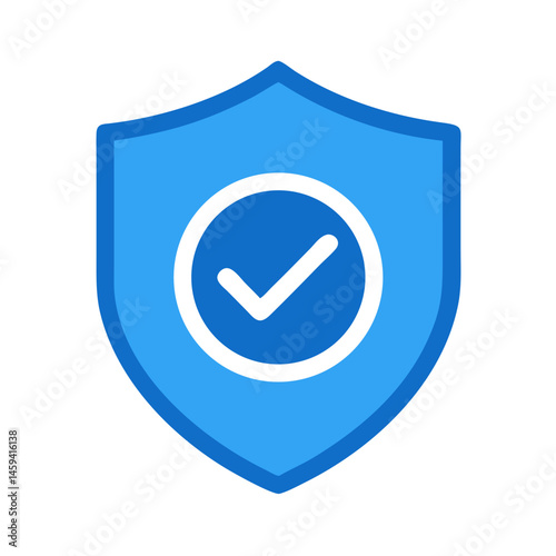 Checkmark Inside Shield Icon Design
