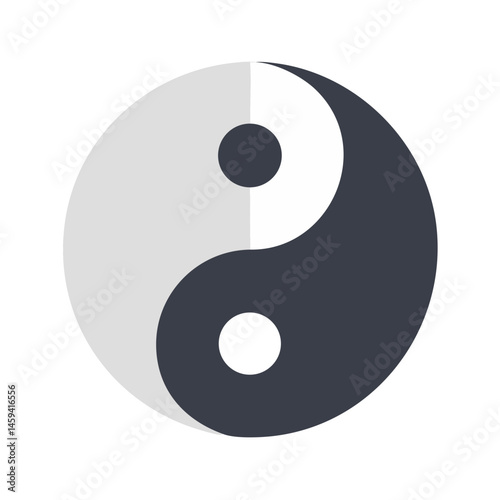 Classic Yin Yang Symbol Icon Design