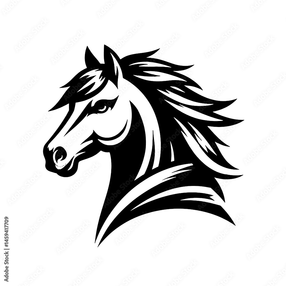 custom made wallpaper toronto digitalhorse head vector