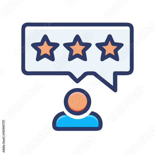 Customer Review Feedback Rating Icon Design