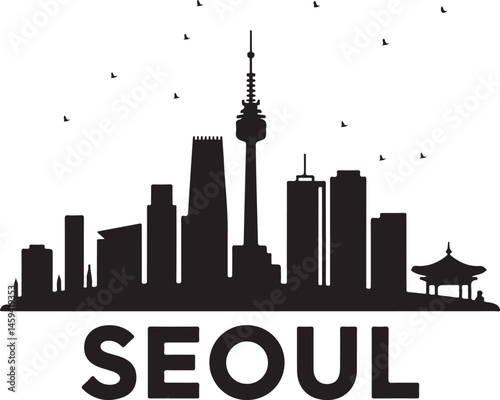 Seoul City Skyline Silhouette

Traditional Seoul Temple Vector

N Seoul Tower Minimalist Art

Seoul at Night Cityscape

Korean Architecture Silhouette Design