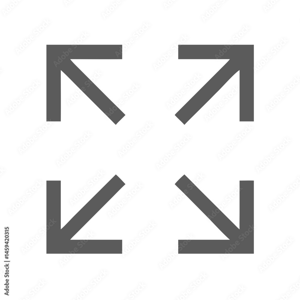 Full Screen Resize Icon Design Full Screen Resize Icon Design