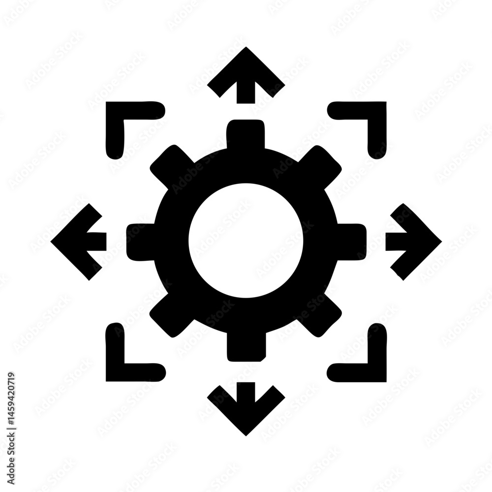Gear with Check Icon Design Gear with Check Icon Design