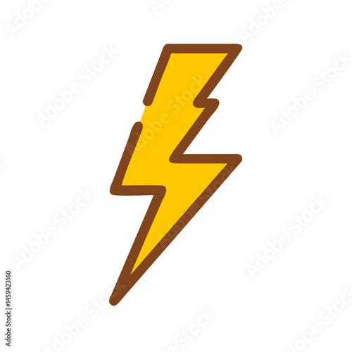 Free Download Jagged Lightning Bolt Icon Design - GFXLoad