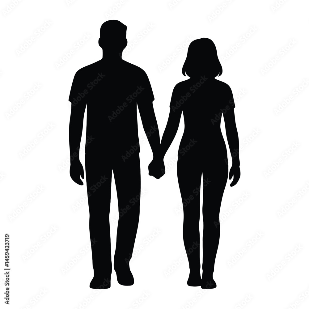 custom made wallpaper toronto digitalCouple Holding Hands Silhouette. Lovers' Day Silhouette