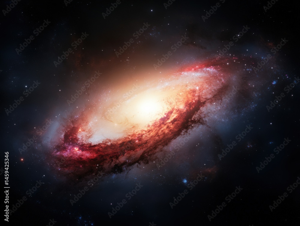 Fototapeta premium Outer space cosmic galaxy nebula