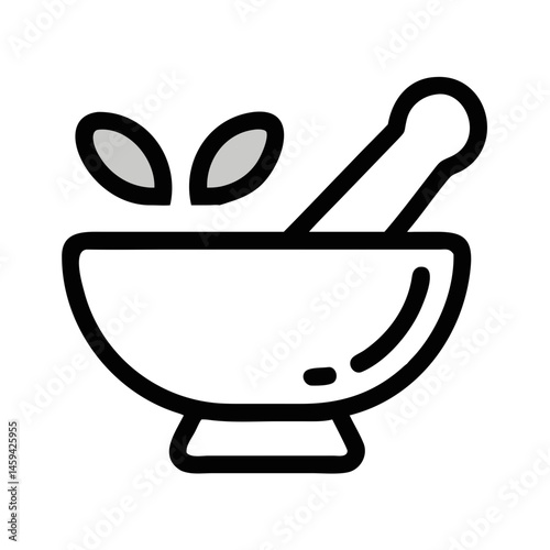 Mortar and Pestle Icon Design