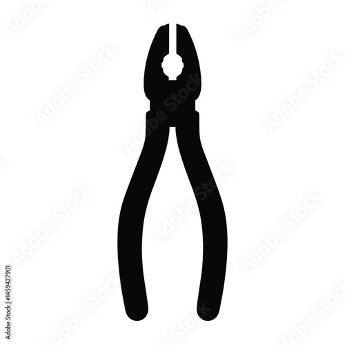 Pliers Silhouette Design. work metiral. vector illustration 