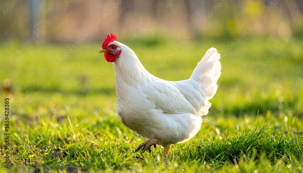 happy free range chicken in the meadow happy free range chicken in the meadow