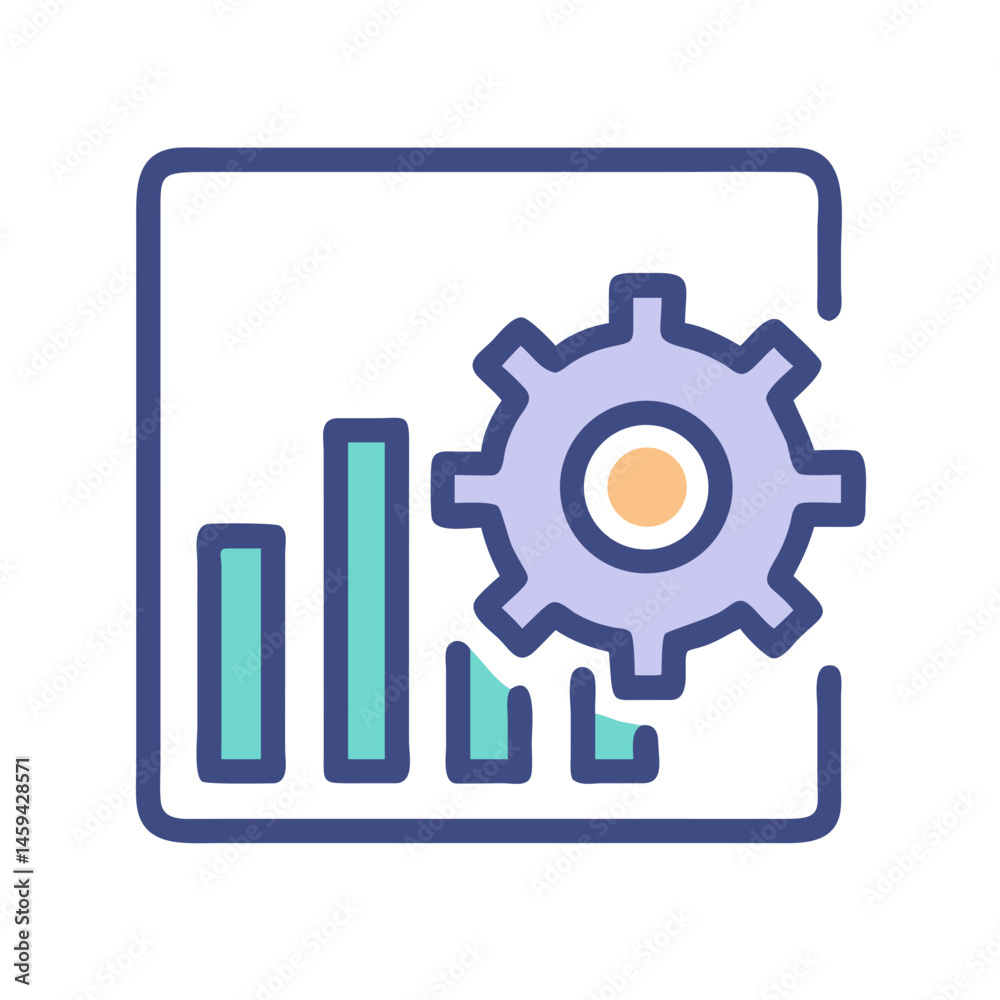 Settings Chart Icon Design Settings Chart Icon Design