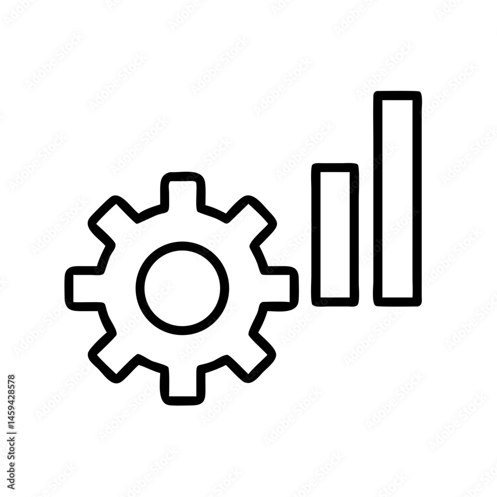 Settings Chart Icon Design Settings Chart Icon Design
