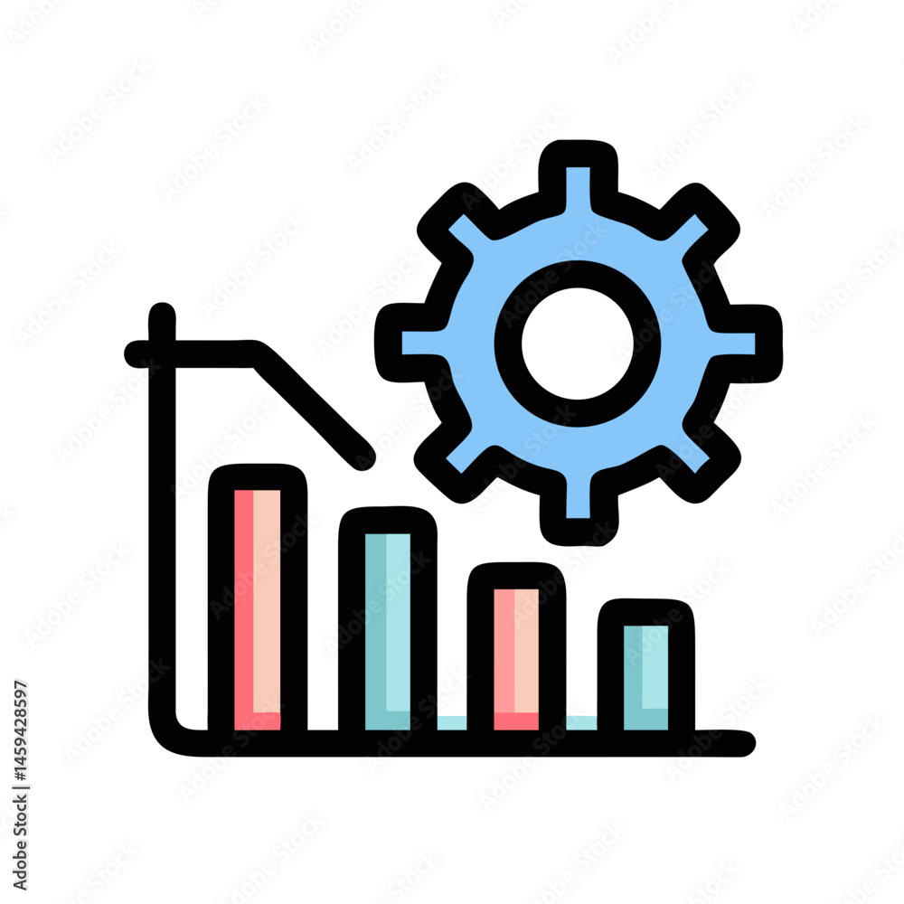 Settings Chart Icon Design Settings Chart Icon Design