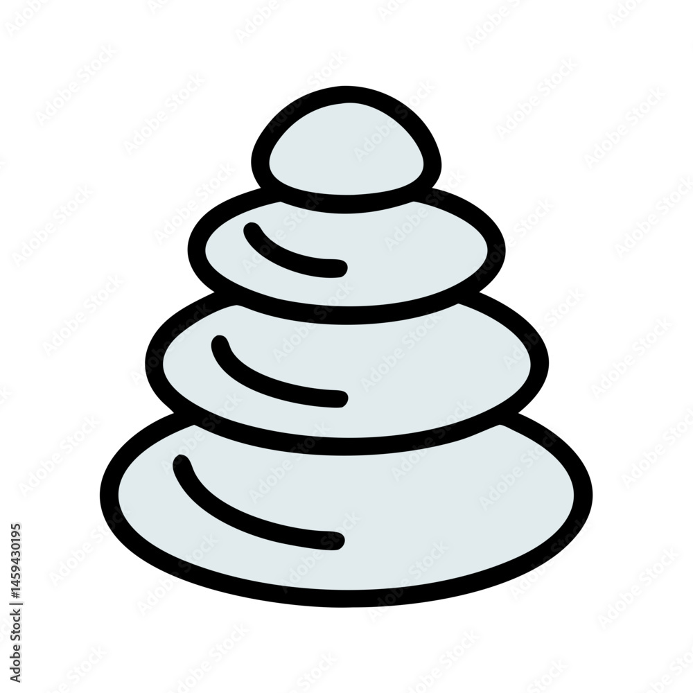 Stacked Spa Stones Icon Design Stacked Spa Stones Icon Design