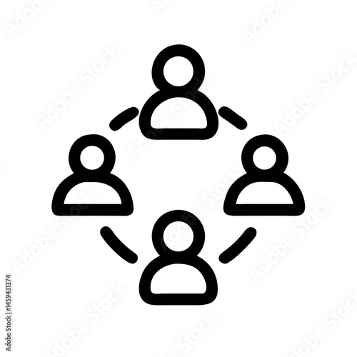Team Group Collaboration Icon Design