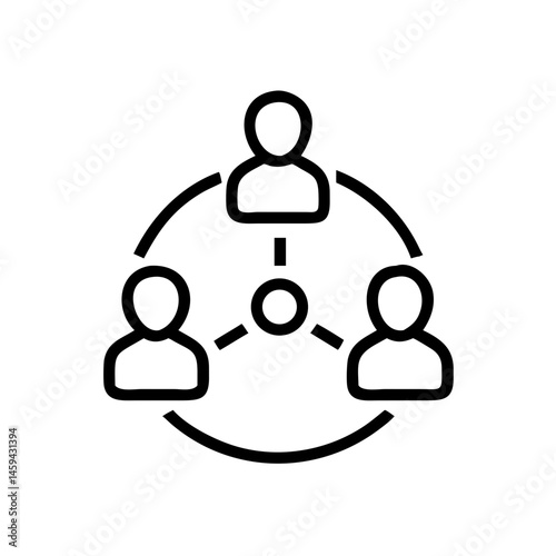 Team Group Collaboration Icon Design