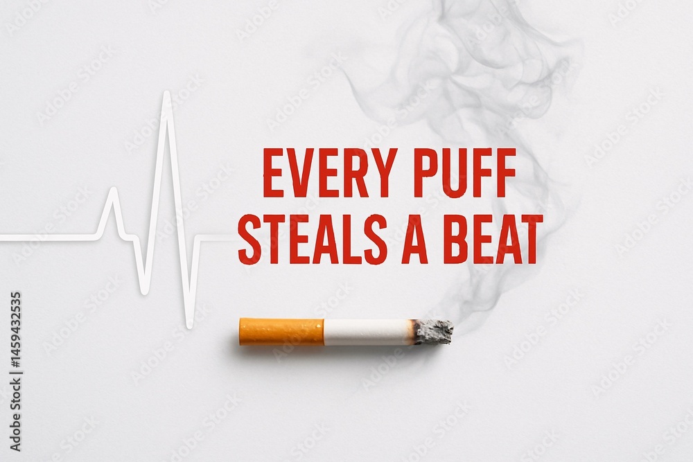 World No Tobacco Day Concept: Impact of Smoking on Heart Health
