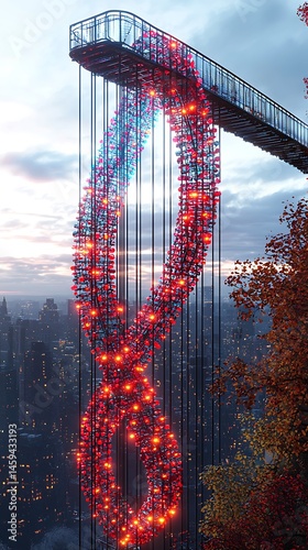 Futuristic Helix Bridge