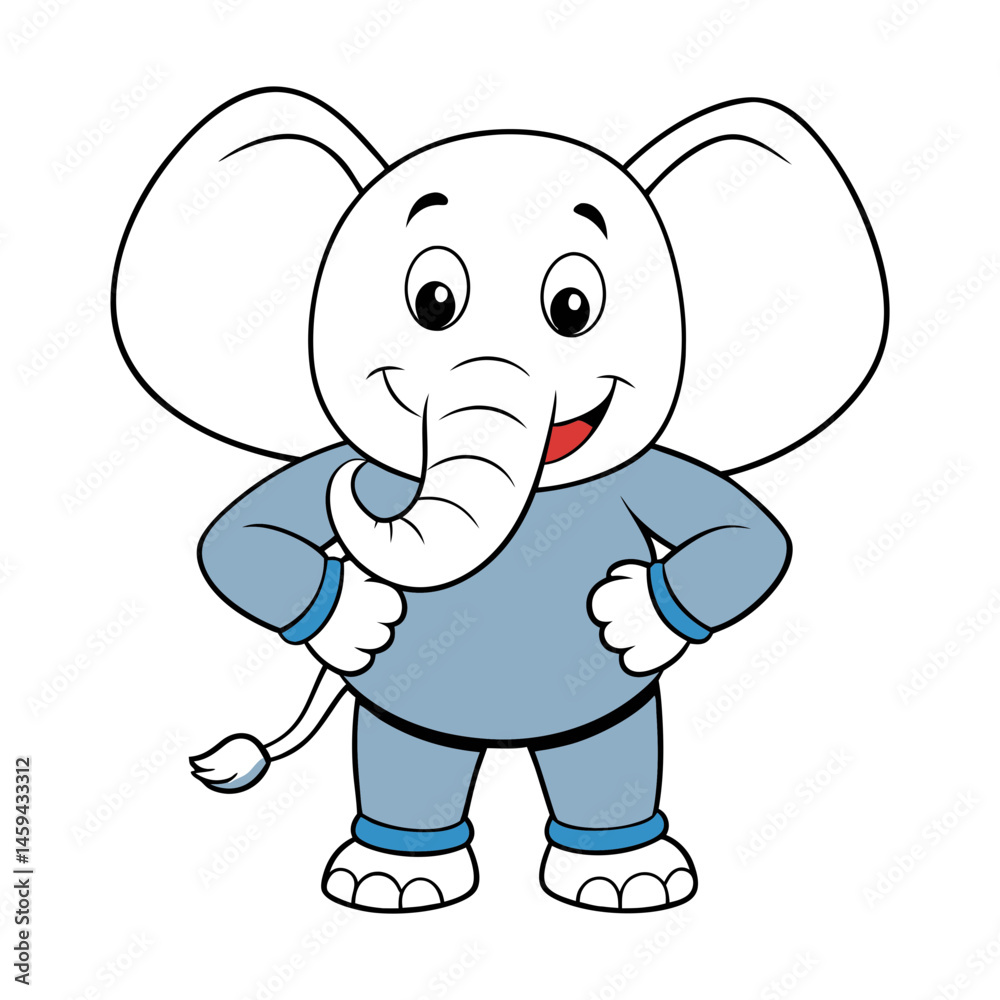 Fototapeta premium Download Elephant Vector Art Illustration Eps File For Design.