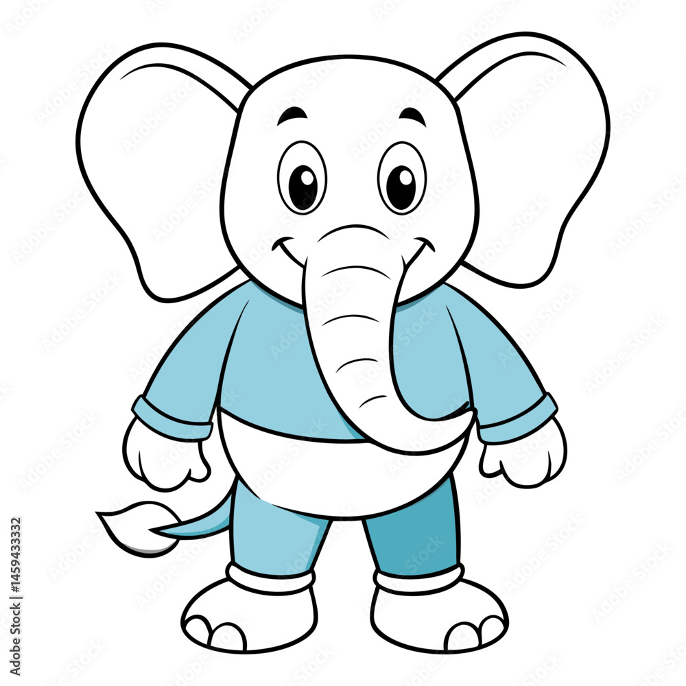 Fototapeta premium Download Elephant Vector Art Illustration Eps File For Design.