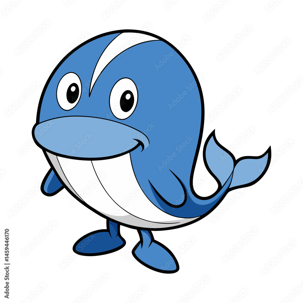 Obraz premium Download Whale Vector Art Illustration Eps File For Design.