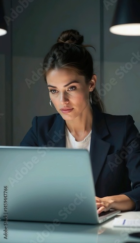 Wallpaper Mural businesswoman working on laptop Torontodigital.ca