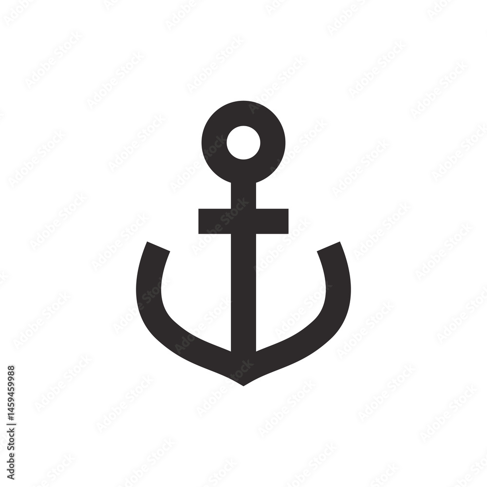 Anchors icons. Nautical symbol isolated on white background Anchors icons. Nautical symbol isolated on white background