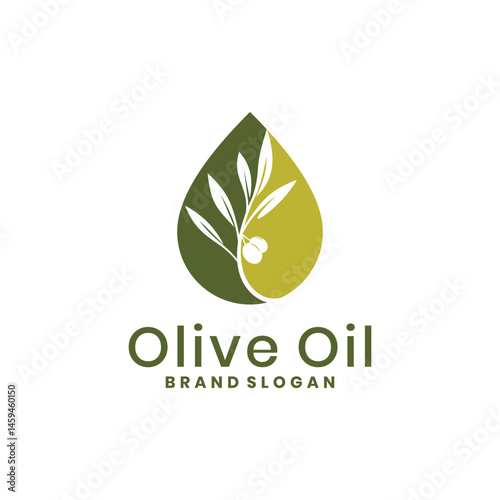 Olive tree and oil logo design