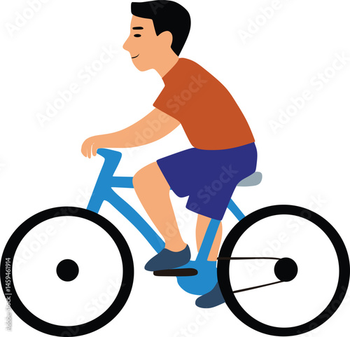 man riding bicycle