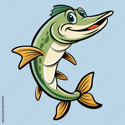 Download Pike Vector Art Illustration Eps File For Design.