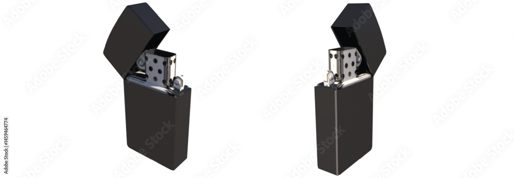 Black lighter isolated Black lighter isolated