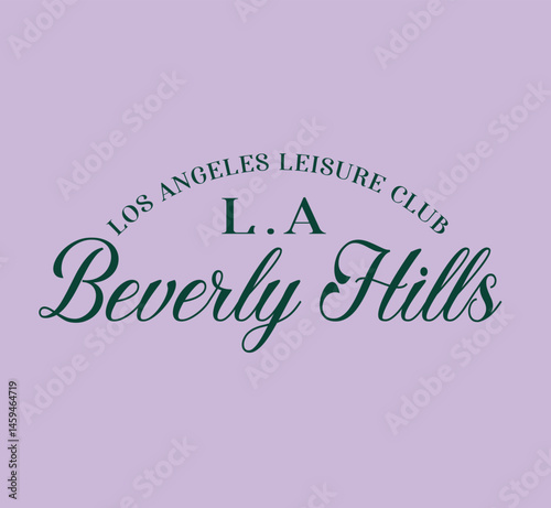 La Beverly Hills wellness Leisure club health health USA Trending wellness Whreaf Graphic Tee t-shirt logo slogan graphic artwork typography tote badge emblem crest 