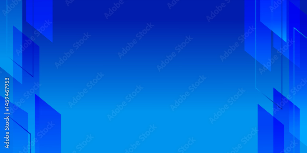 Fototapeta premium Abstarct blue geometric shapes background. Dynamic shapes composition modern background ilustration