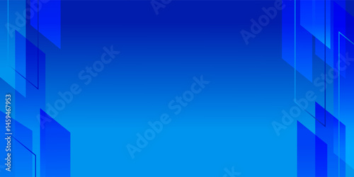 Abstarct blue geometric shapes background. Dynamic shapes composition modern background ilustration