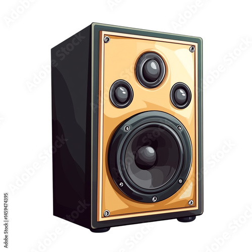 golden speaker audio music sound system