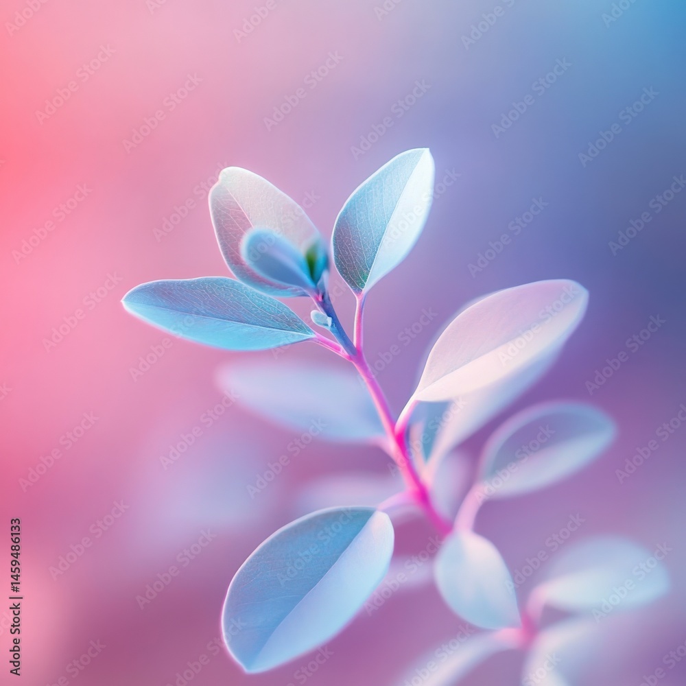 Fototapeta premium Delicate leaves and branch