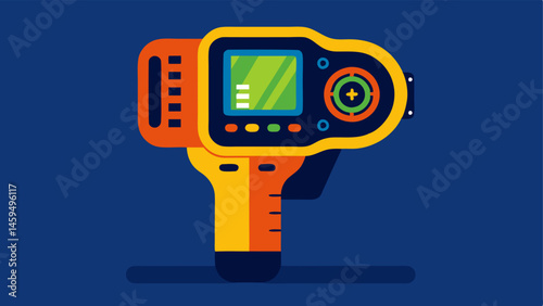 EdgeProcessing Thermal Camera A handheld thermal camera equipped with AI processing capabilities analyzing heat signatures in realtime depicting its utility in search and rescue