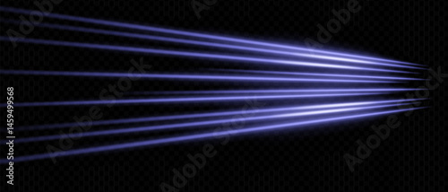 Soft purple rays spreading across black background. Used for elegant lighting effects, stage design, or visual transitions.