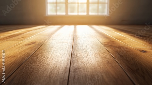 Wooden floor with light and window