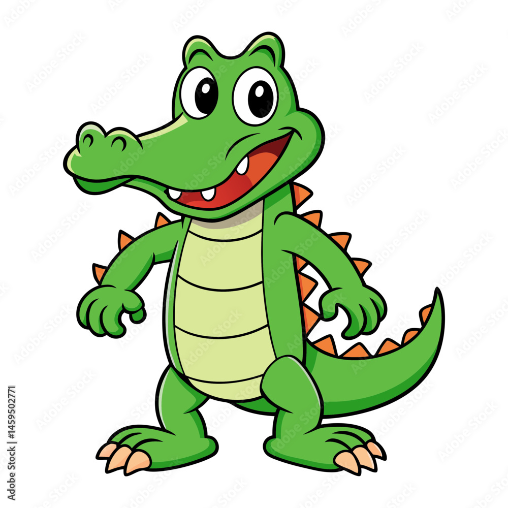Fototapeta premium Download Alligator Vector Art Illustration Eps File For Design.