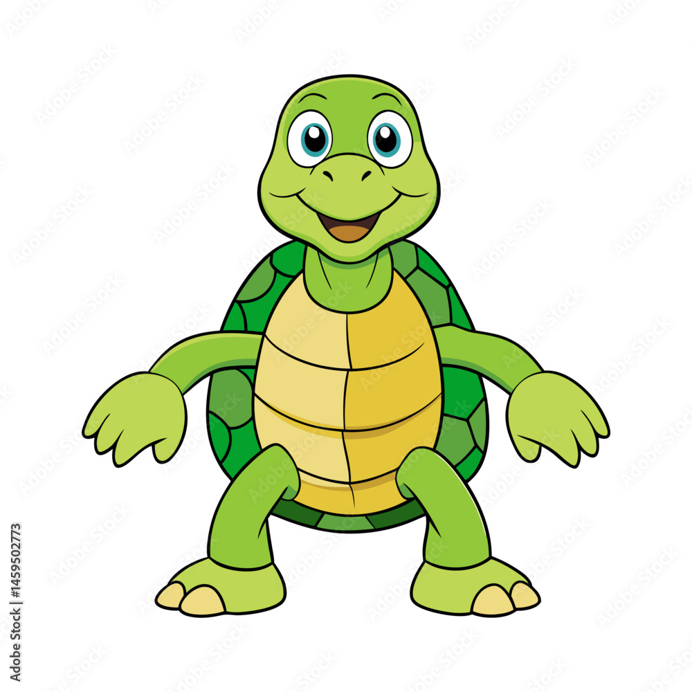 Fototapeta premium Download Tortoise Vector Art Illustration Eps File For Design.