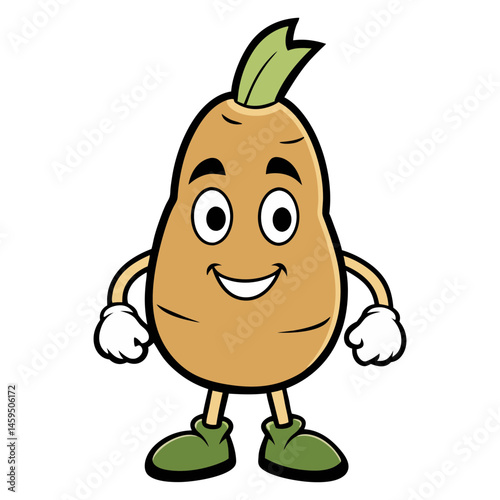 Download Taro Vegetable  Vector Art Illustration Eps File For Design.