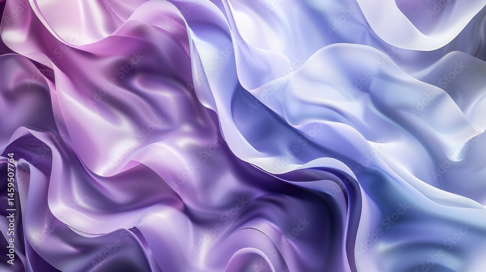 Fototapeta premium Abstract purple color wave flowing express the energetic ripple. Seamless texture of vividness curve swirling convey sense of harmony and wonderful scene perfect for effect and graphic design. AIG51.