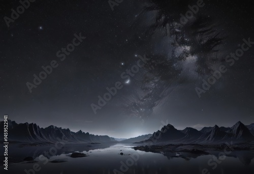 Wallpaper Mural Vast, star-studded midnight sky  Deep black canvas , space, black, galaxy Torontodigital.ca