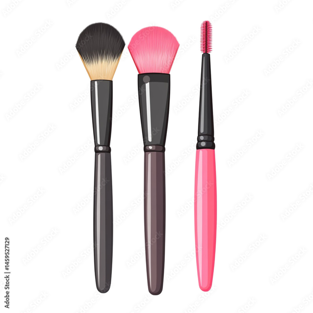 Obraz premium pretty makeup brushes collection